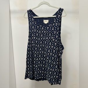 Obey Tank Top Anchor Print